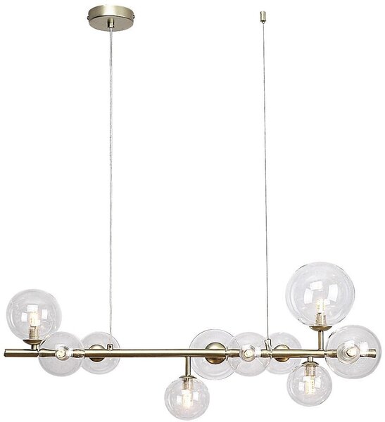 Rabalux Aslov lampă suspendată x28 W transparent-auriu 72298