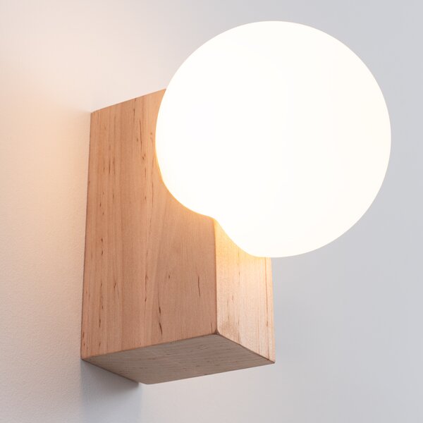 Sollux Lighting Bulbo lampă de perete 1x8 W alb-lemn SL.1682