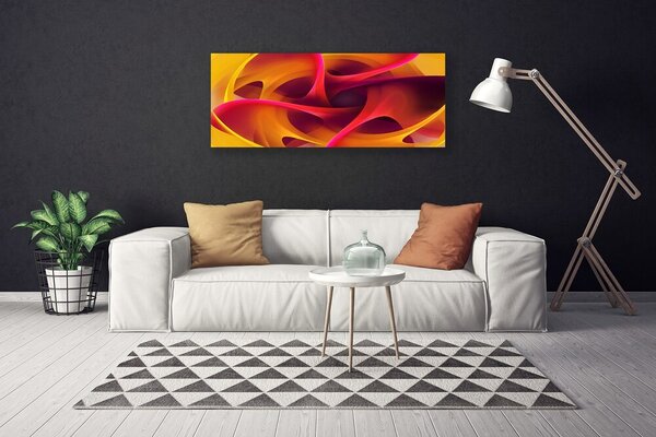 Tablou pe panza canvas Abstract Art Galben roz
