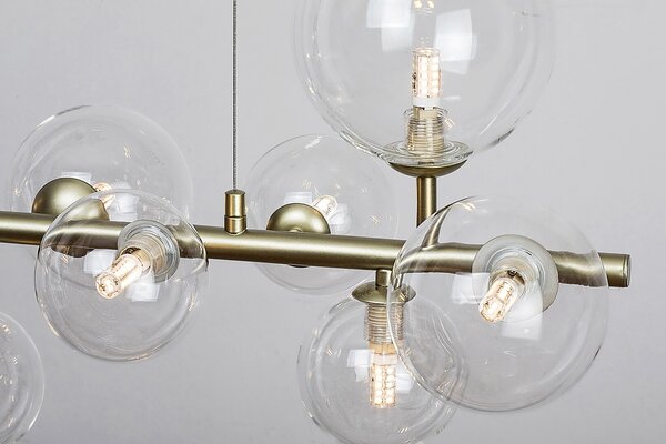 Rabalux Aslov lampă suspendată x28 W transparent-auriu 72298
