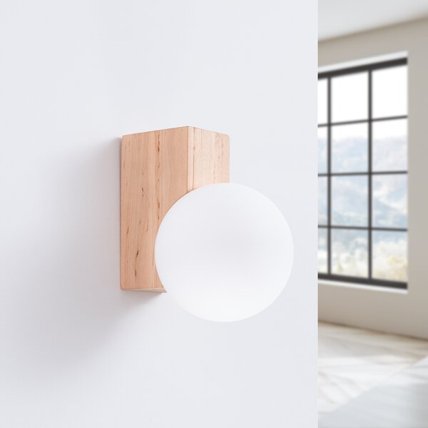 Sollux Lighting Bulbo lampă de perete 1x8 W alb-lemn SL.1682