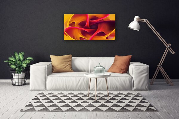 Tablou pe panza canvas Abstract Art Galben roz