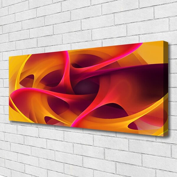 Tablou pe panza canvas Abstract Art Galben roz