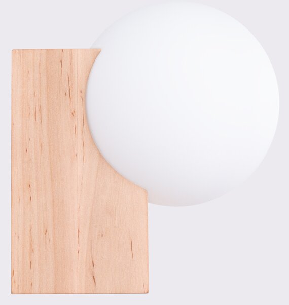 Sollux Lighting Bulbo lampă de perete 1x8 W alb-lemn SL.1682