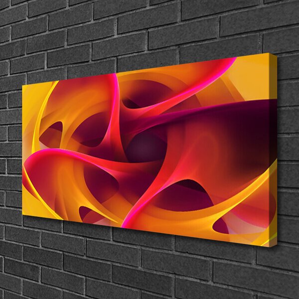 Tablou pe panza canvas Abstract Art Galben roz