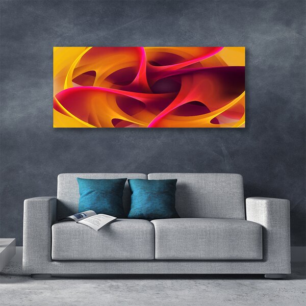Tablou pe panza canvas Abstract Art Galben roz