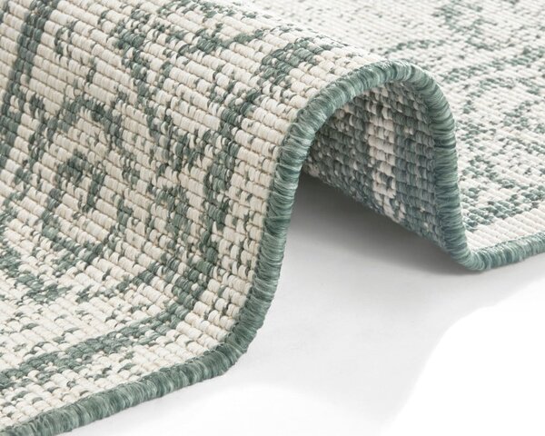 Covor adecvat pentru exterior NORTHRUGS Cebu, 80 x 150 cm, verde-crem