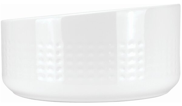 Deante Silia Hexa lavoar 36x36 cm rotund de blat alb luciu CDX_6U3S