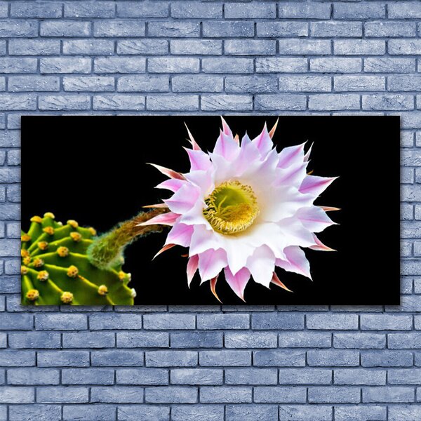 Tablou pe panza canvas Flori Floral Roz Alb Galben Verde