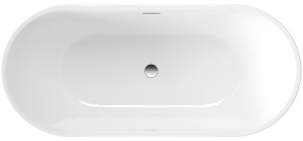 Deante Arnika cadă freestanding 150x72 cm ovală alb KDA_015V