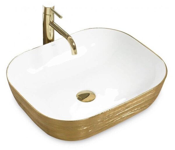 Lavoar Floria gold ceramica sanitara – 51 cm