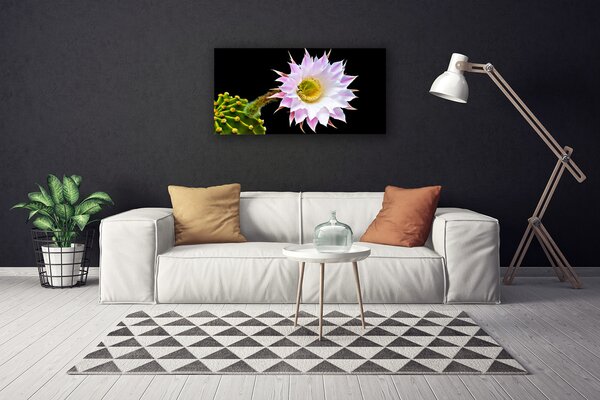 Tablou pe panza canvas Flori Floral Roz Alb Galben Verde