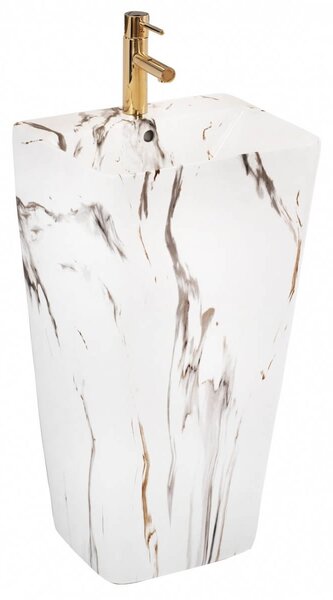 Lavoar Aris freestanding marmura ceramica – H83 cm
