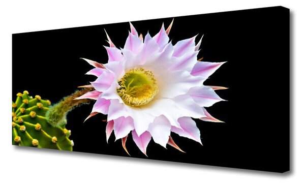 Tablou pe panza canvas Flori Floral Roz Alb Galben Verde