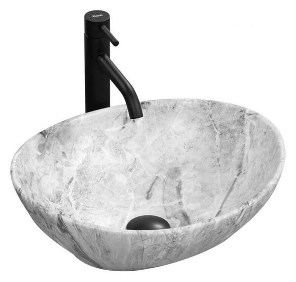 Lavoar baie Sofia Stone ceramica sanitara – 41 cm