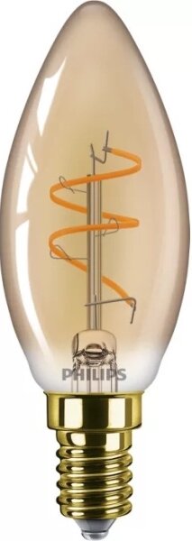 Bec LED dimabil Philips Vintage B35, soclu E14, 3,1 W, 230 V, 2200 K