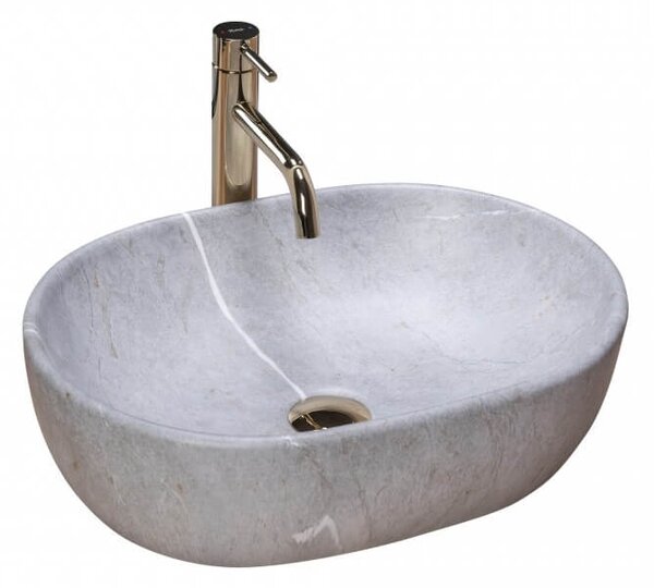 Lavoar ceramica sanitara Lara Gri – 48,5 cm