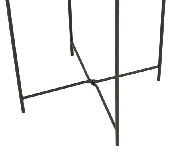 Masa de gradina Caius, Negru, 46x46x52 cm