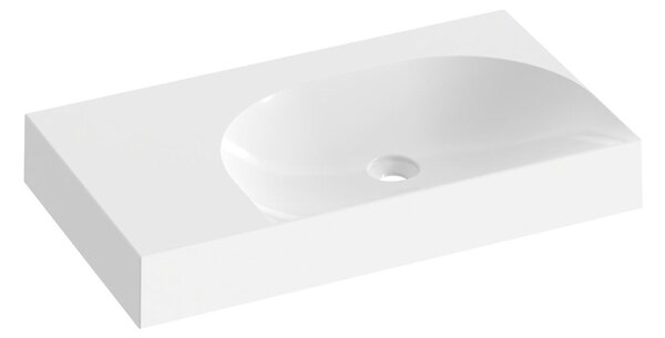 Ravak Lite lavoar 80x45 cm dreptunghiular mobilier alb luciu XJXL1380001