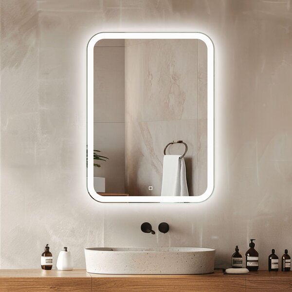 Venti Prima oglindă 50x70 cm dreptunghiular cu iluminare 5905951180106