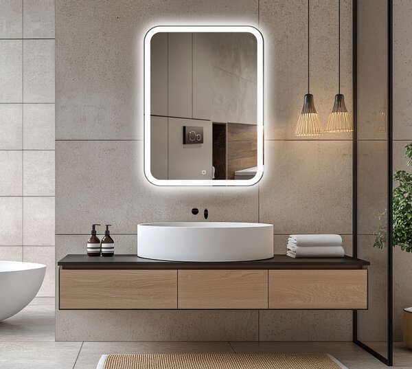 Venti Prima oglindă 50x70 cm dreptunghiular cu iluminare 5905951180106