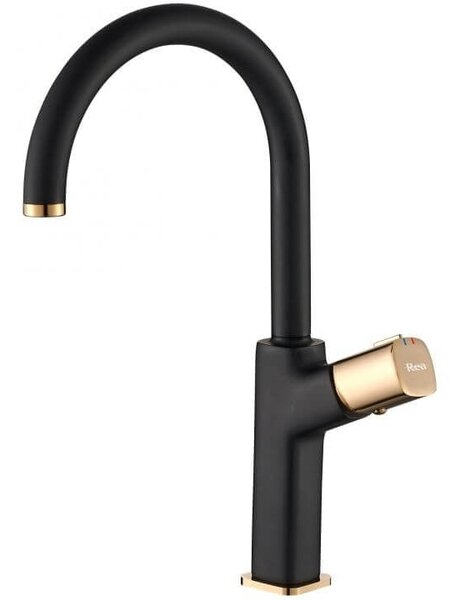 Baterie Salto înaltă negru mat / gold – H 35,5 cm