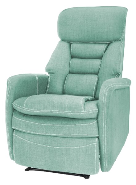 KONDELA Fotoliu pentru relaxare, material textil mentol, KOMFY
