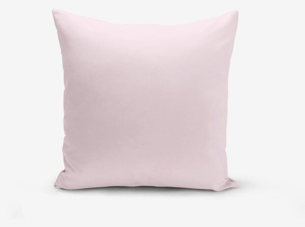 Față de pernă cu amestec de bumbac Minimalist Cushion Covers , 45 x 45 cm, roz pudră