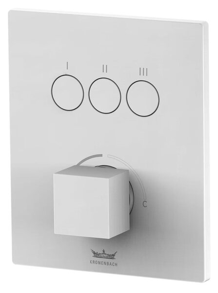 Kronenbach Smart Push baterie cadă-duș ascuns alb 19045003WM