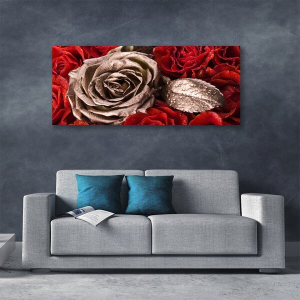 Tablou pe panza canvas Trandafiri Floral Red