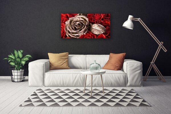 Tablou pe panza canvas Trandafiri Floral Red