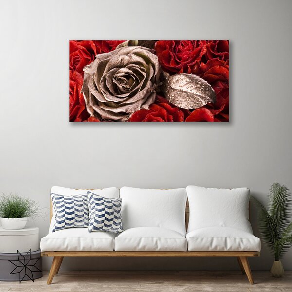Tablou pe panza canvas Trandafiri Floral Red