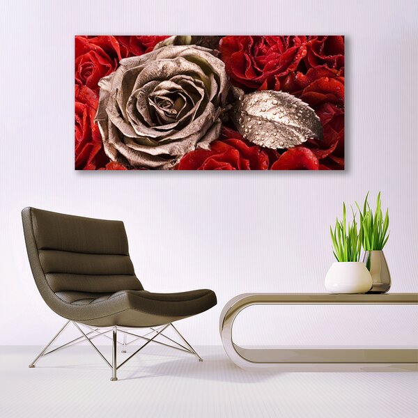 Tablou pe panza canvas Trandafiri Floral Red