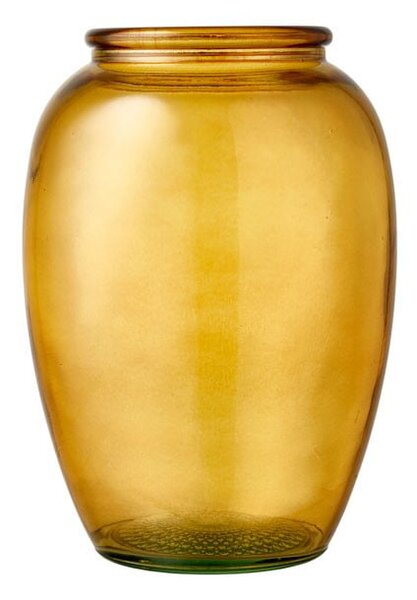 Vază de sticlă Bitz Kusintha, ø 14 cm, galben