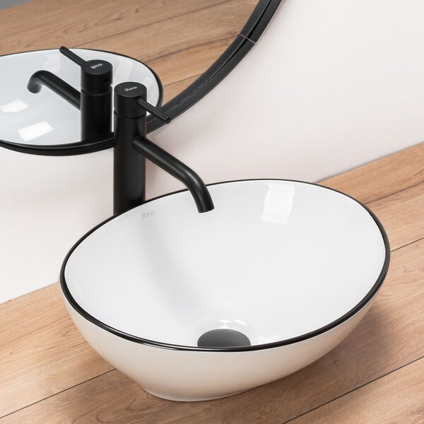 Lavoar pentru blat Rea Sofia Negru Black Edge
