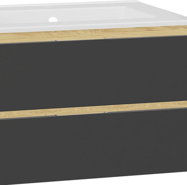 Excellent Tuto 2.0 front dulap 80x2x21.9 cm sub chiuveta pe perete gri MLEX.2151.800.01.GR