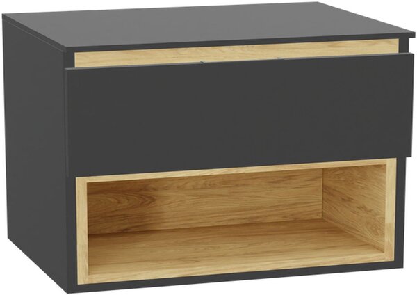 Excellent Tuto 2.0 front dulap 80x2x21.9 cm sub chiuveta pe perete gri MLEX.2151.800.01.GR