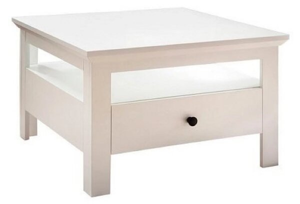 Masuta mica alba BRANDSON, alb, PAL laminat, 70x70x46 cm