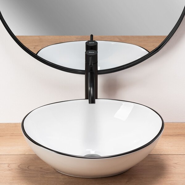 Lavoar pentru blat Rea Sofia Negru Black Edge