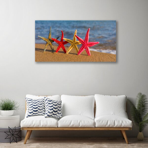 Tablou pe panza canvas Plaja Starfish Art Multi