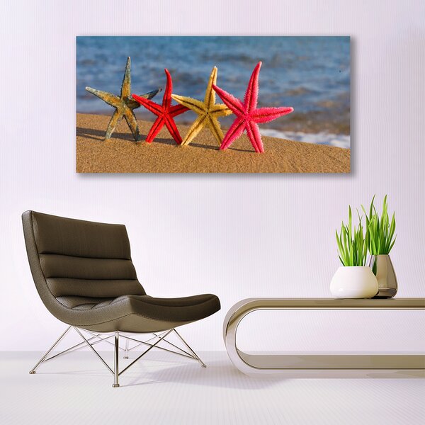 Tablou pe panza canvas Plaja Starfish Art Multi
