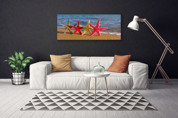 Tablou pe panza canvas Plaja Starfish Art Multi