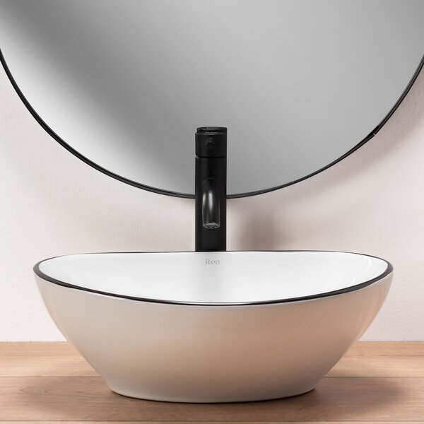 Lavoar pentru blat Rea Sofia Negru Black Edge
