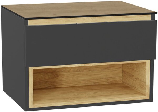 Excellent Tuto 2.0 front dulap 80x2x21.9 cm sub chiuveta pe perete gri MLEX.2151.800.01.GR