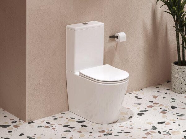 Ravak Elegant wc compact cu capac soft-close alb X01872