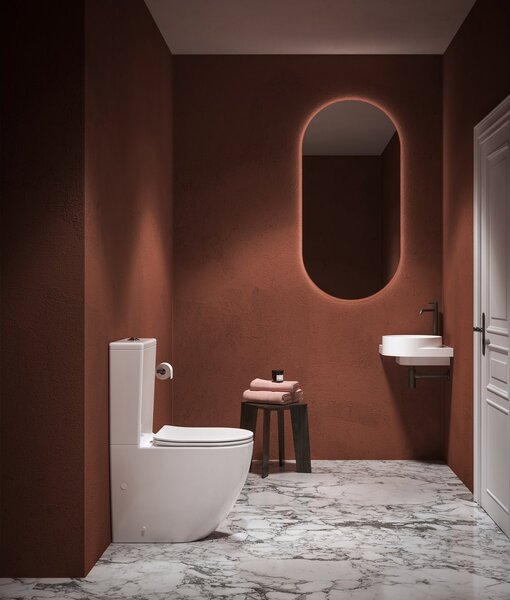 Ravak Optima wc compact cu capac soft-close alb X01870