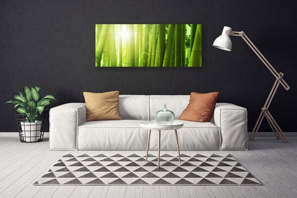 Tablou pe panza canvas Bamboo Floral Verde
