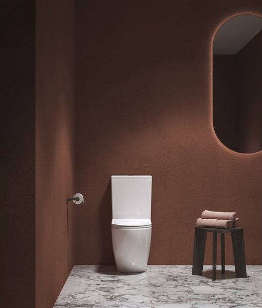Ravak Optima wc compact cu capac soft-close alb X01870