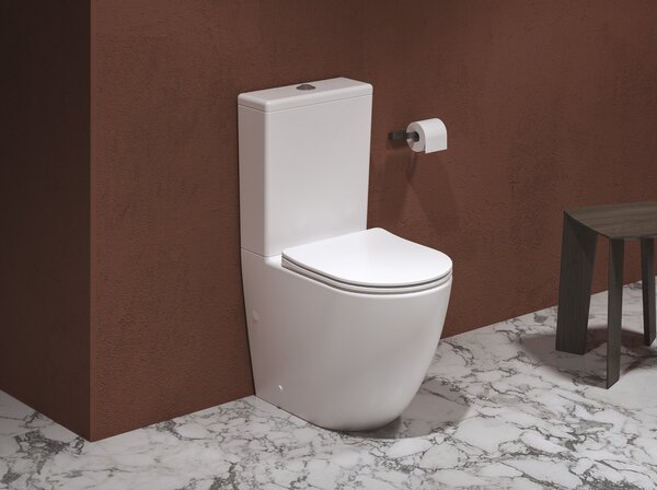 Ravak Optima wc compact cu capac soft-close alb X01870