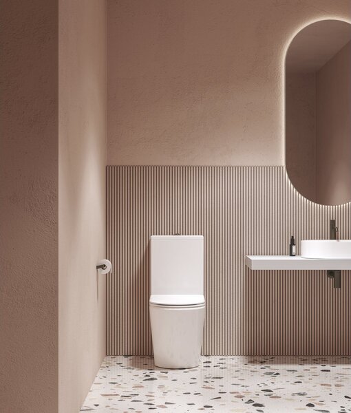Ravak Elegant wc compact cu capac soft-close alb X01872